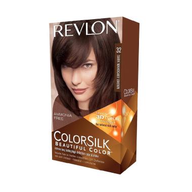 Revlon Colorsilk Beautiful 32 Cat Rambut - Dark Mahogany Brown
