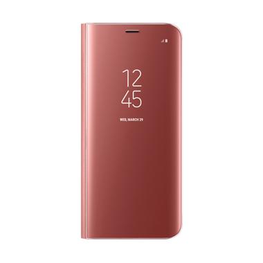 Samsung Clear View Standing Cover Casing for Galaxy S8 - Pink