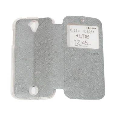 Ume Flipshell / Flip Cover Casing f ... Handphone / View - Silver