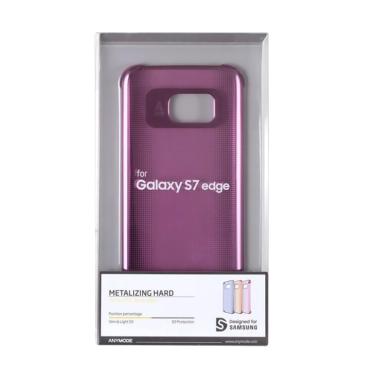 Anymode Metalizing Hardcase Casing for Samsung Galaxy S7 Edge - Pink