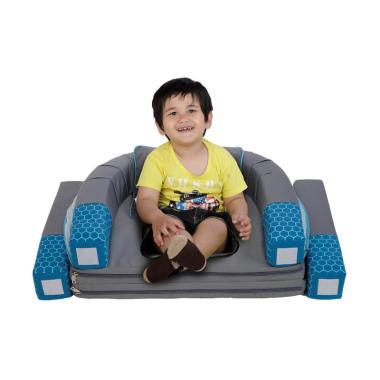 Dialogue Baby Kasur Bayi 2 in 1 Sofa Anak + Kelambu Bee Series - Biru