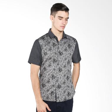 Gaya Jaya Batik B7883 Slimfit Kombinasi Muslim Koko Jeans Kemeja Batik Pria
