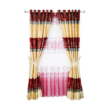 Butik Gorden Minimalis Motif Batik ... oon(HARGA=1 gorden+1 tali