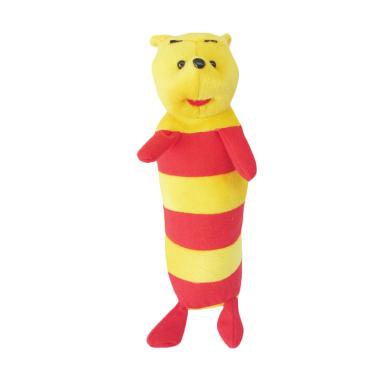 Spicegift Guling Garis Teddy Bear Boneka - Merah Kuning