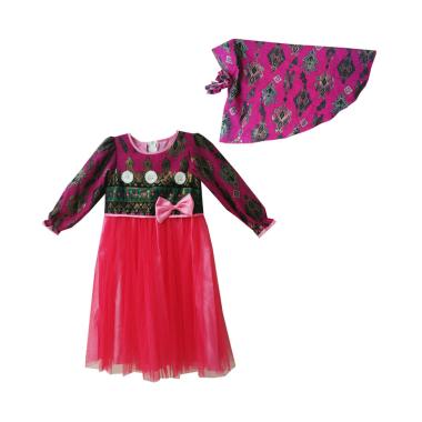 Baby Zakumi Motif Kain Songket Baj ... mis Anak Perempuan - Ungu