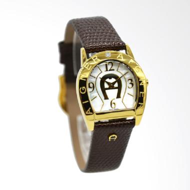 Aigner A32202A Asti Due Leather Str ... Wanita - Coklat Ring Gold