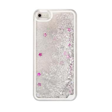 Case Water Glitter Softcase Aquariu ... iPhone 5S - Clear Silver