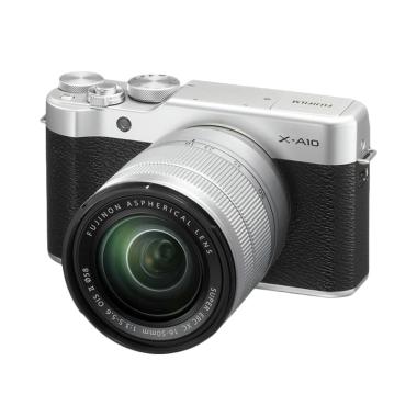 Fujifilm X-A10 Mirrorless Digital Camera with 16-50mm Lens - Silver
