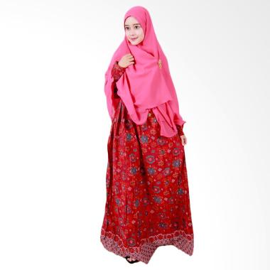 Batik Putri Ayu Solo Batik Syari GH2 Gamis - Pink