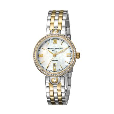 Charles Jourdan CJ1006-2153S Swarovski Jam Tangan Wanita - Gold Gold