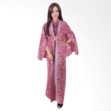 Batik Putri Ayu Solo C111 Maurascape Gamis - Maroon