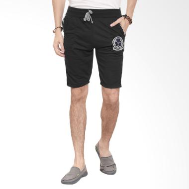 Jfashion Cropped Mens Jogger Pants Celana Pendek Pria - Jack Hitam