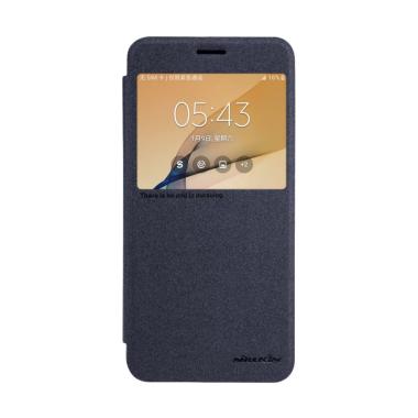 Nillkin Sparkle Leather Flip Cover ... J5 Prime On5 2016 - Hitam