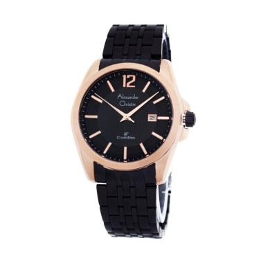 Alexandre Christie AC 8455 Jam Tangan Pria - Hitam Rosegold