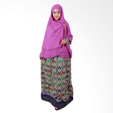 Batik Putri Ayu Solo GH1 Batik Gamis Syari - Hijau