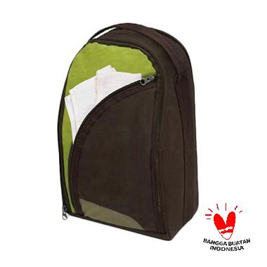 D'renbellony Shoes Bag Organizer Tas Sepatu - Brown green