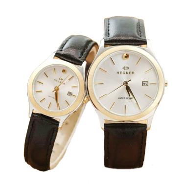 Hegner HGR 327 Jam Tangan Couple Serries - Silver Gold