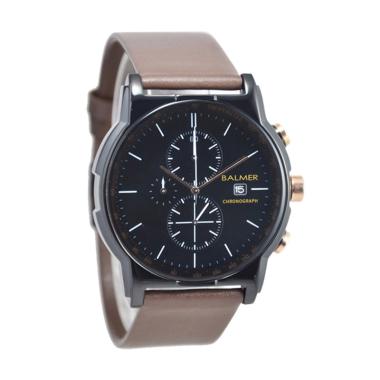 Balmer Chronograph D46H580BL7931MCK ... angan Pria - Silver Brown