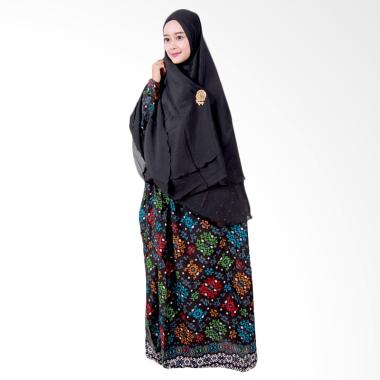 Batik Putri Ayu Solo Batik Syari GH2 Gamis - Hitam
