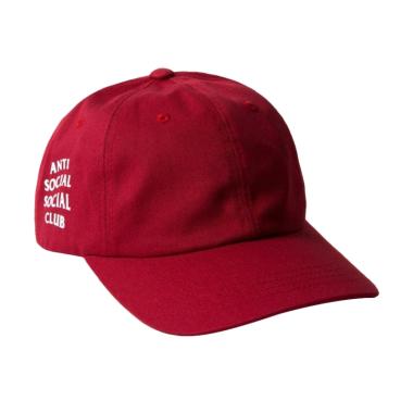 JersiClothing Anti Social Social Club Baseball Cap - Maroon