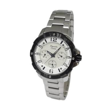 Alexandre Christie 6410BFBTBSL Jam Tangan Wanita - Silver Silver