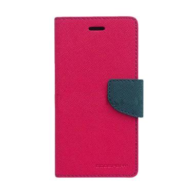 Mercury Fancy Diary Casing for Xiaomi Note - Magenta Biru Laut