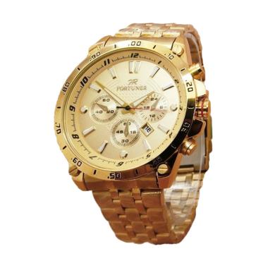 Fortuner Jam Tangan Unisex Stainlee ... 0G Jam Tangan Pria - Gold