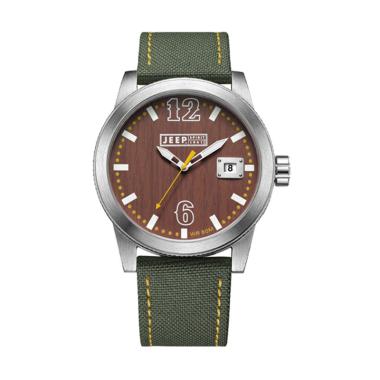 Jeep Spirit Multifunction Jeep JPS71602 Jam Tangan Pria - Silver Green Green-Brown