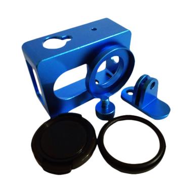 Xiaomi Yi Aluminium Protective Case + Base Plate and UV Filter - Biru