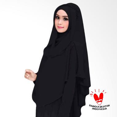 Quillavers Khimar Al Zaina Kerudung Instan Syar'i - Hitam