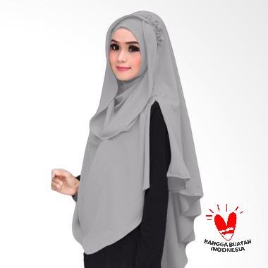 Quillavers Khimar Al Zaina Kerudung Instan Syar'i - Abu abu