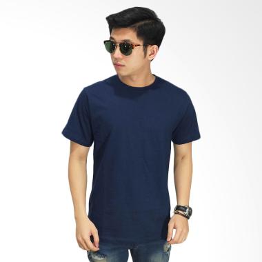 Frozenshop.com O-Neck Kaos Polos Lengan Pendek - Dongker