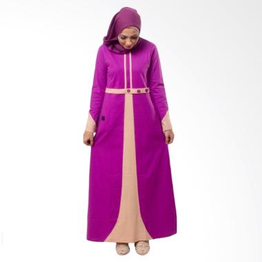 Believe AG-03 Baju Muslim Modern Hi ... Gamis Dress Kaos - Purple