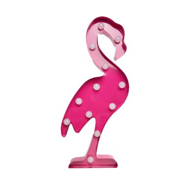 Grins And Giggles Flamingo Marquee Deco Lights Lampu Hias