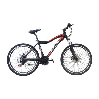 Viva Cycle RUSH 660 Alloy MTB Shimano 21sp L3111 Sepeda Gunung - Hitam Doft [26 Inch]