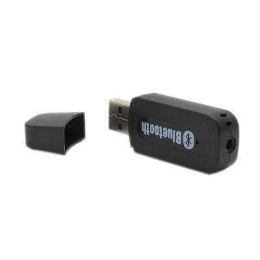 CASE88 USB Bluetooth Music Receiver Wireless - Hitam [3.5mm Stereo]