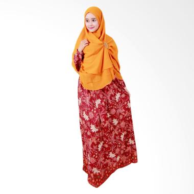 Batik Putri Ayu Solo Batik Syari GH2 Gamis - Maroon