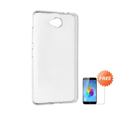 Case Ultra Thin Softcase Casing for Nokia Lumia 630 - Clear + Free Tempered Glass