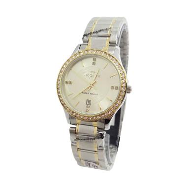 Hegner Permata D33H235HG1612LCGG Date Stainless Steel Chain Jam Tangan Wanita