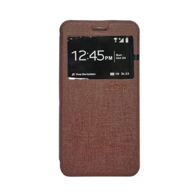 Delkin Flip Cover Casing for Xiaomi Note Pro or Xiaomi Bambu - Coklat