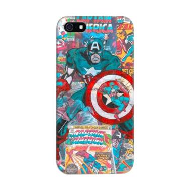 Indocustomcase Captain America Comi ... for Apple iPhone 5/5S/SE