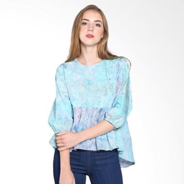 Batik Pria Tampan Women Wbl34-04081607c-Spa Feather Stripe Blouse