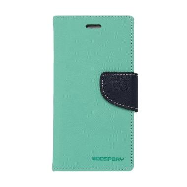 Mercury Fancy Diary Casing for Xiaomi Note - Hijau Tua Biru Laut