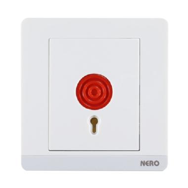 Nero Q778-W Decora Saklar Listrik - White [Panic Button with Key Reset] White