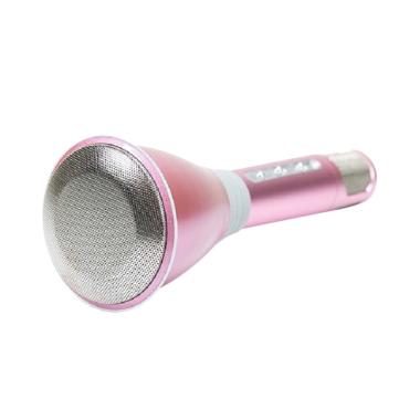Tuxun K068 Microphone Speaker Bluetooth untuk Smule - Pink