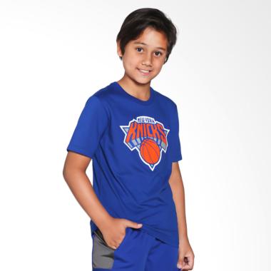 NBA Outerstuff 8BABMK New York Knic ... ogo Biru Kaos Basket Anak