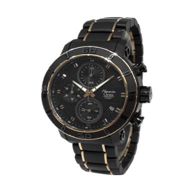 Alexandre Christie 6292MCBBRBA Jam Tangan Pria - Black Rose Gold