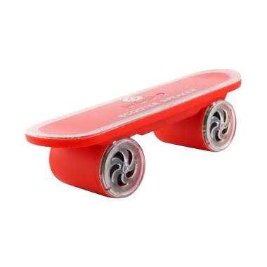 Optimuz LED Light Scooter Bluetooth Speaker Portabel - Merah