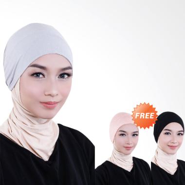 Cotton Bee Ciput Bandana Light Grey Buy One Get Two Ciput Bandana Cotton Bee Ciput Bandana Light Grey Buy One Get Two Ciput Bandana