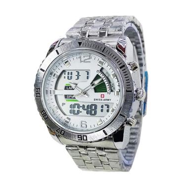 Swiss Army SA 83 SP Dual Time Jam Tangan Priia